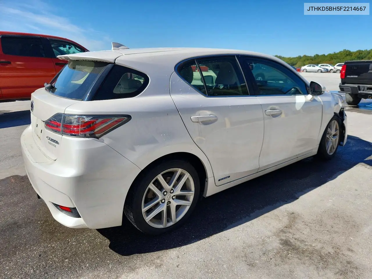2015 LEXUS CT VIN JTHKD5BH5F2214667 — фото 3