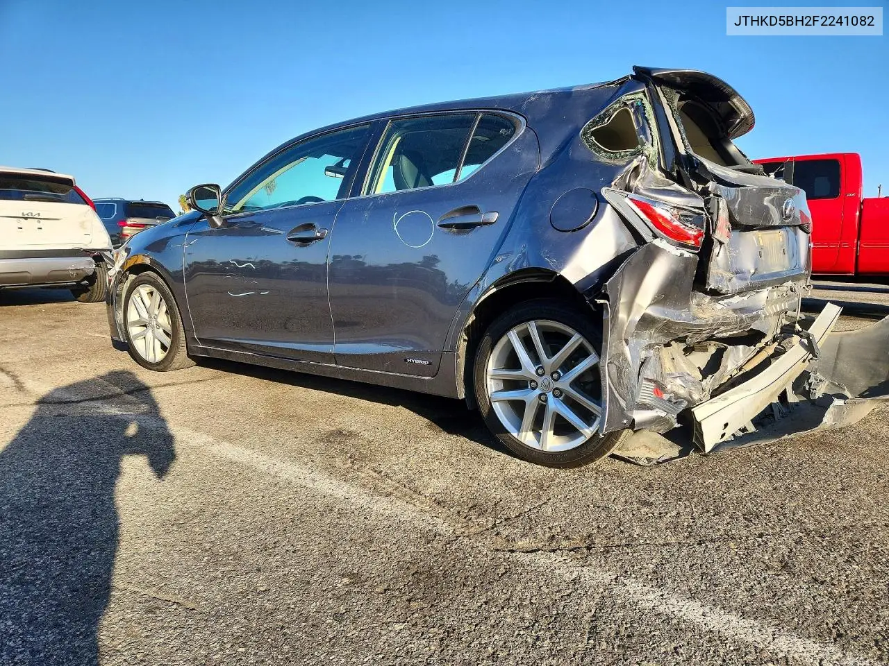 2015 LEXUS CT VIN JTHKD5BH2F2241082 — фото 2