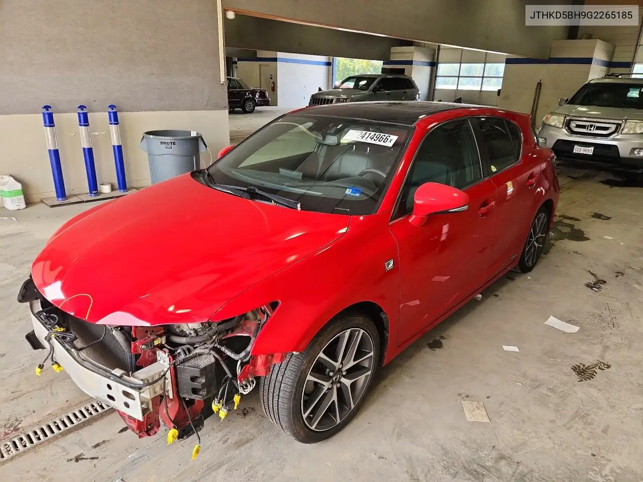 LEXUS CT 2016, VIN JTHKD5BH9G2265185