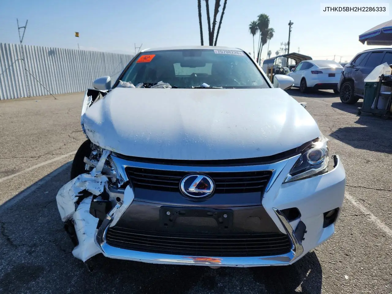 2017 LEXUS CT VIN JTHKD5BH2H2286333 — фото 5