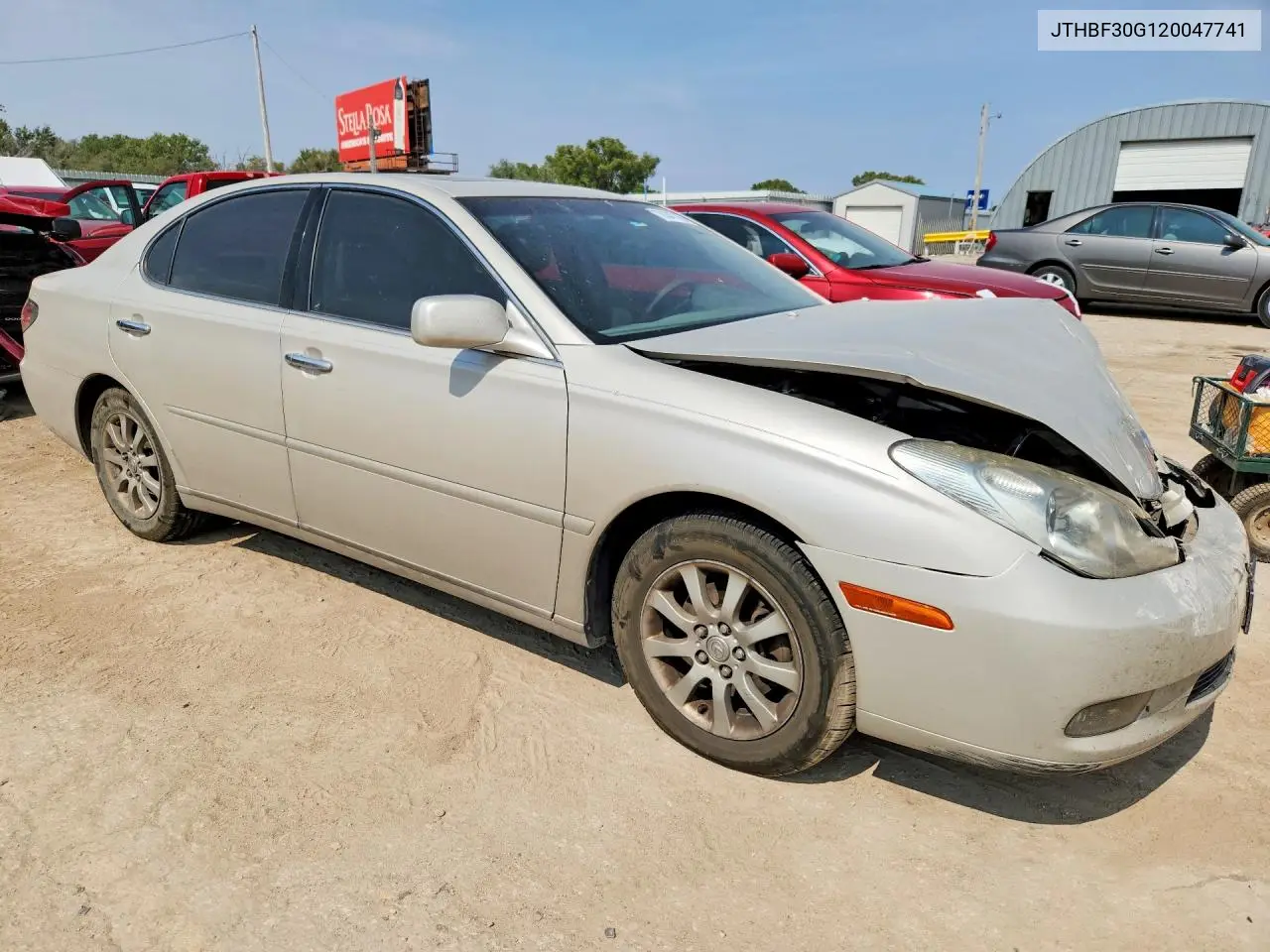 2002 LEXUS ES VIN JTHBF30G120047741 — фото 4