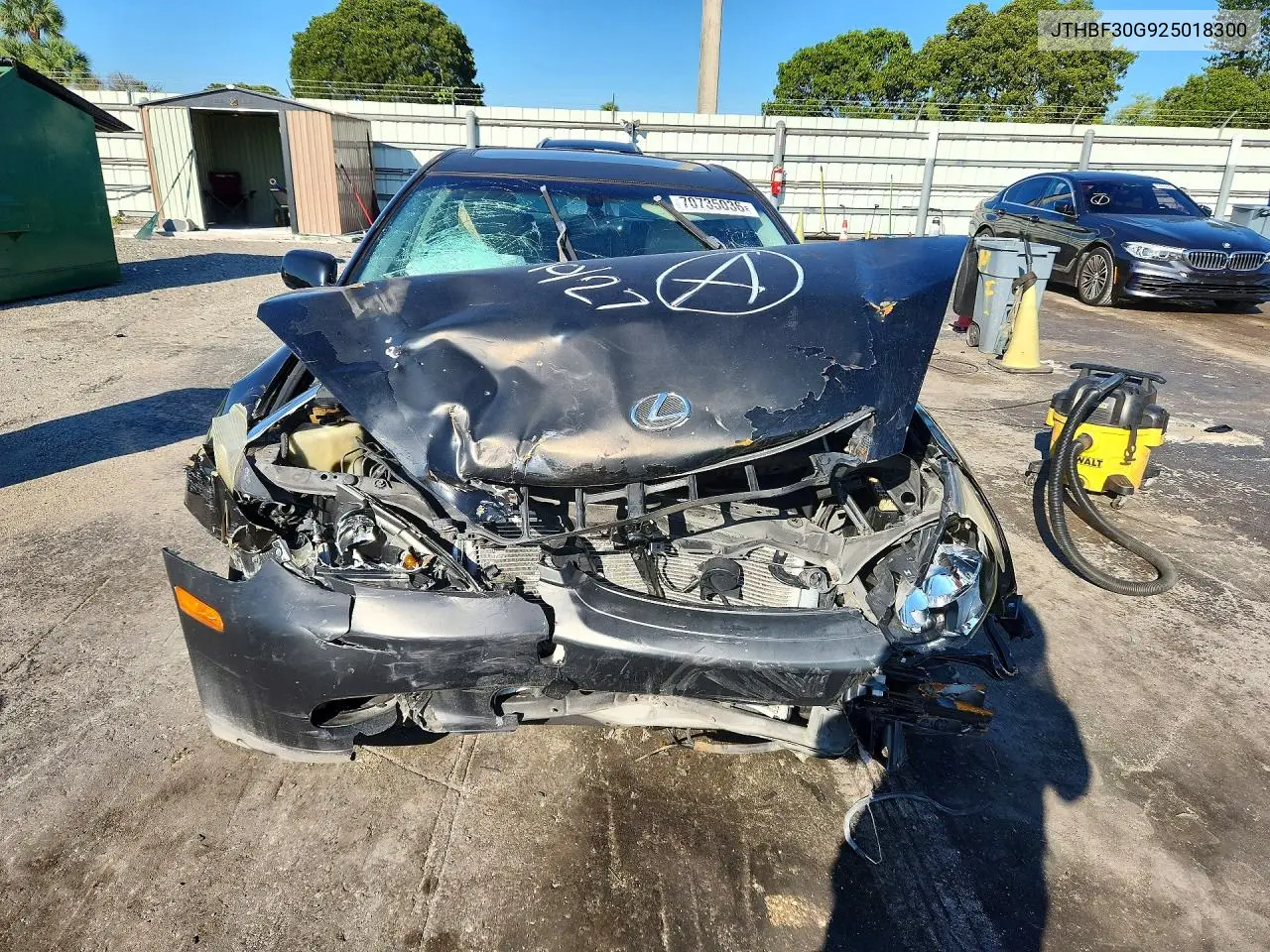 2002 LEXUS ES VIN JTHBF30G925018300 — фото 5