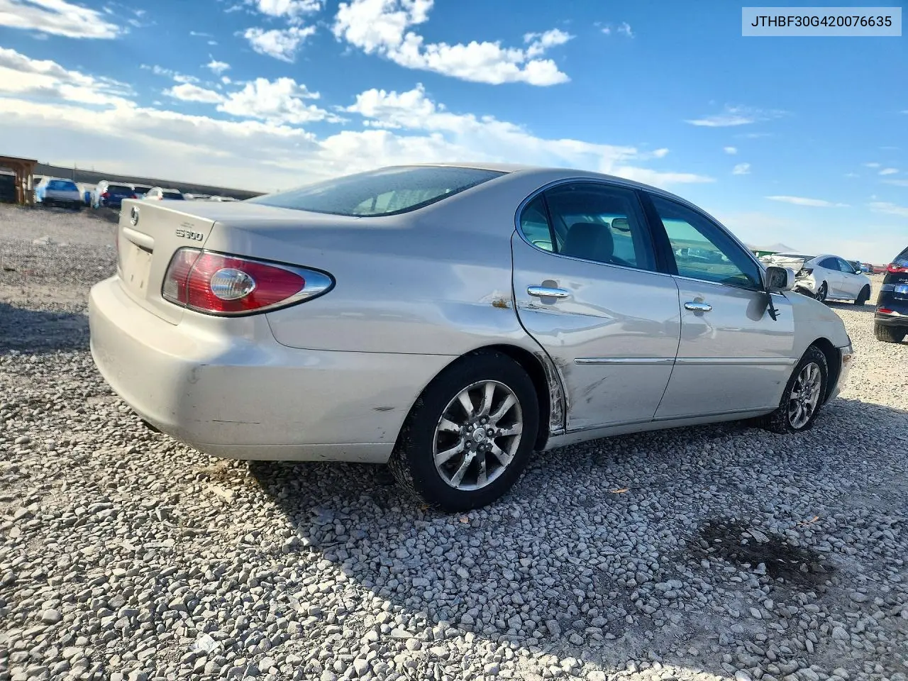 2002 LEXUS ES VIN JTHBF30G420076635 — фото 3