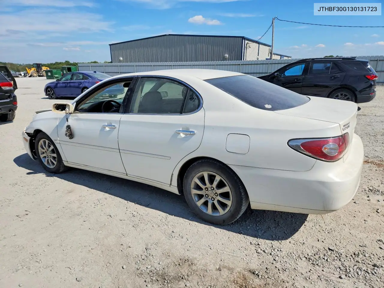 2003 LEXUS ES VIN JTHBF30G130131723 — фото 2