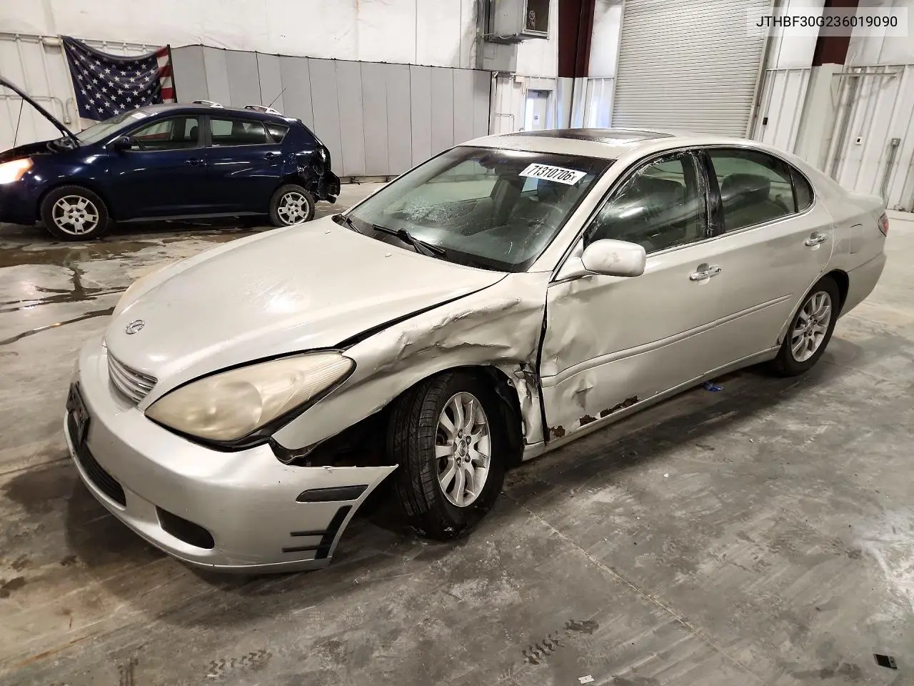 LEXUS ES 2003, VIN JTHBF30G236019090