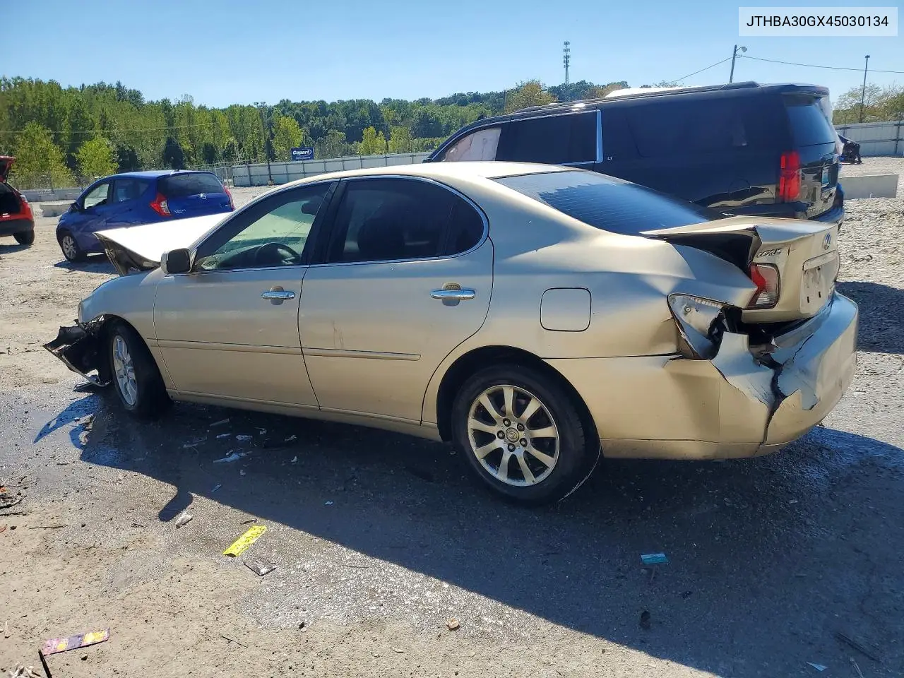 2004 LEXUS ES VIN JTHBA30GX45030134 — фото 2