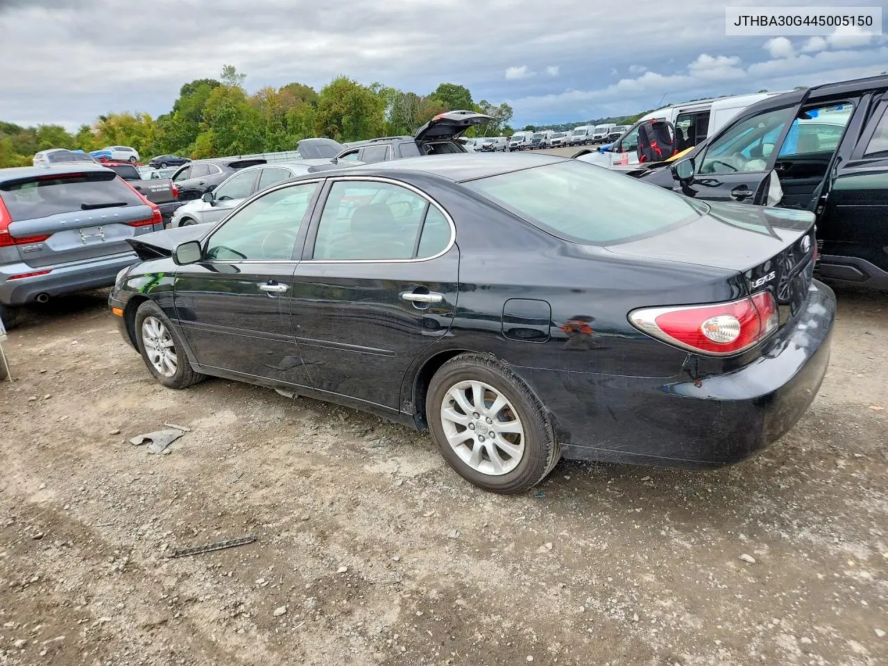 2004 LEXUS ES VIN JTHBA30G445005150 — фото 2
