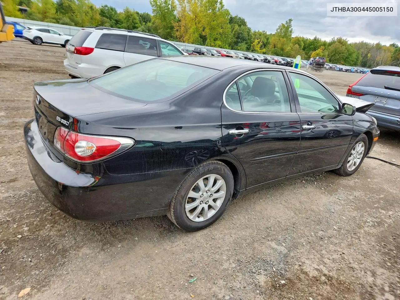 2004 LEXUS ES VIN JTHBA30G445005150 — фото 3