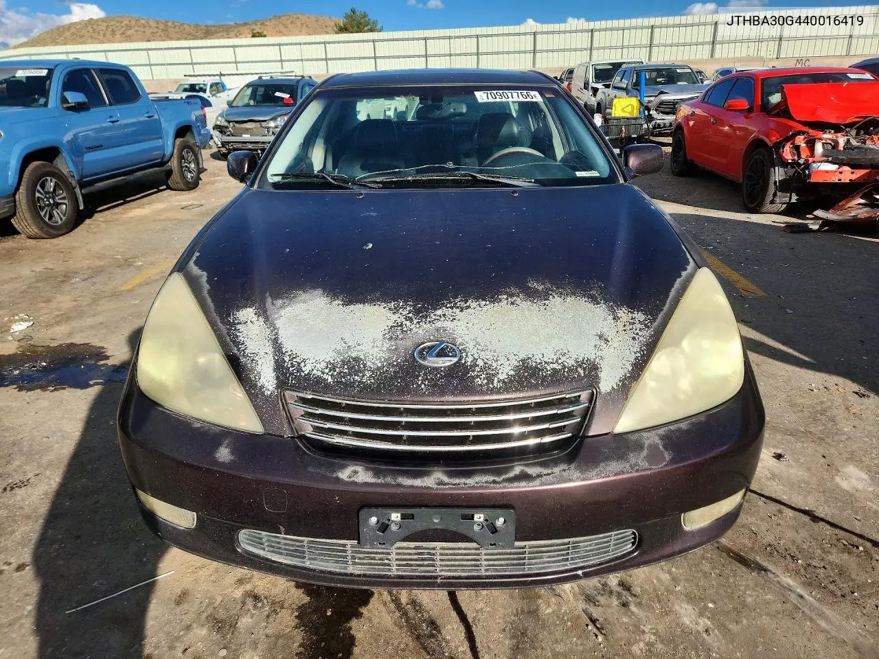 2004 LEXUS ES VIN JTHBA30G440016419 — фото 5