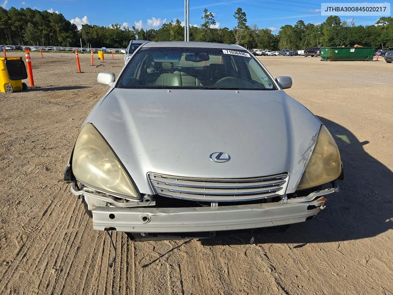 2004 LEXUS ES VIN JTHBA30G845020217 — фото 5