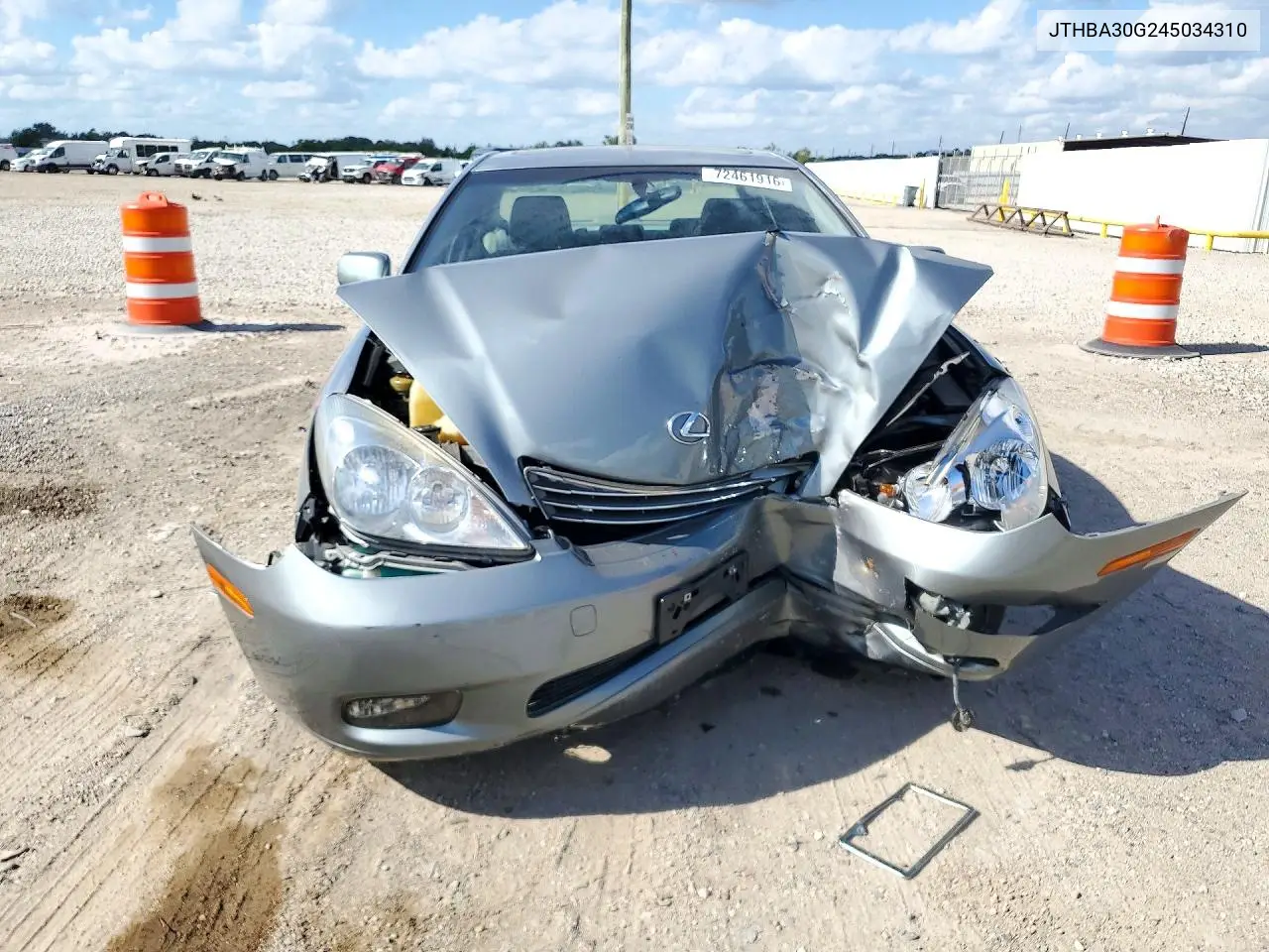 2004 LEXUS ES VIN JTHBA30G245034310 — фото 5