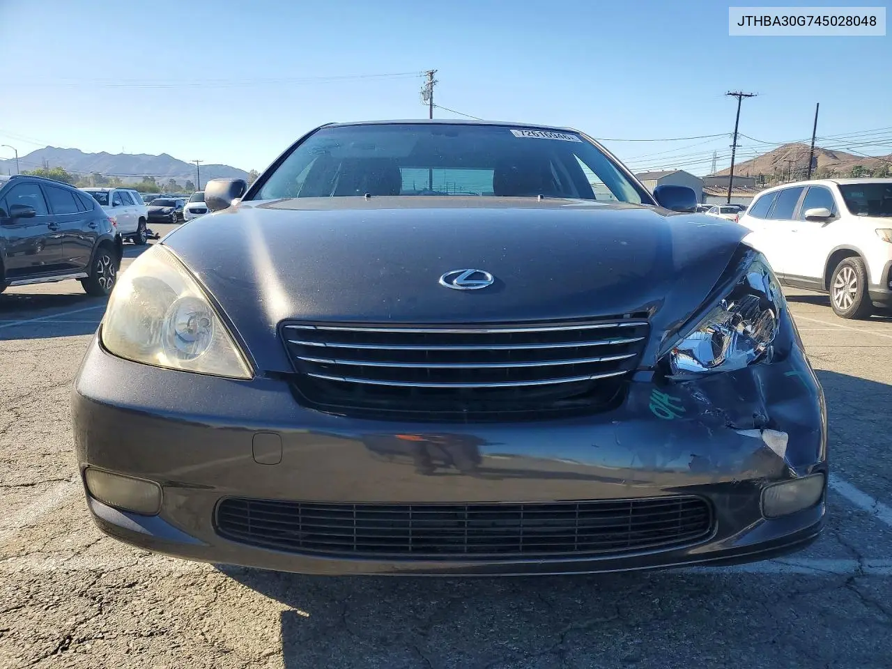 2004 LEXUS ES VIN JTHBA30G745028048 — фото 5
