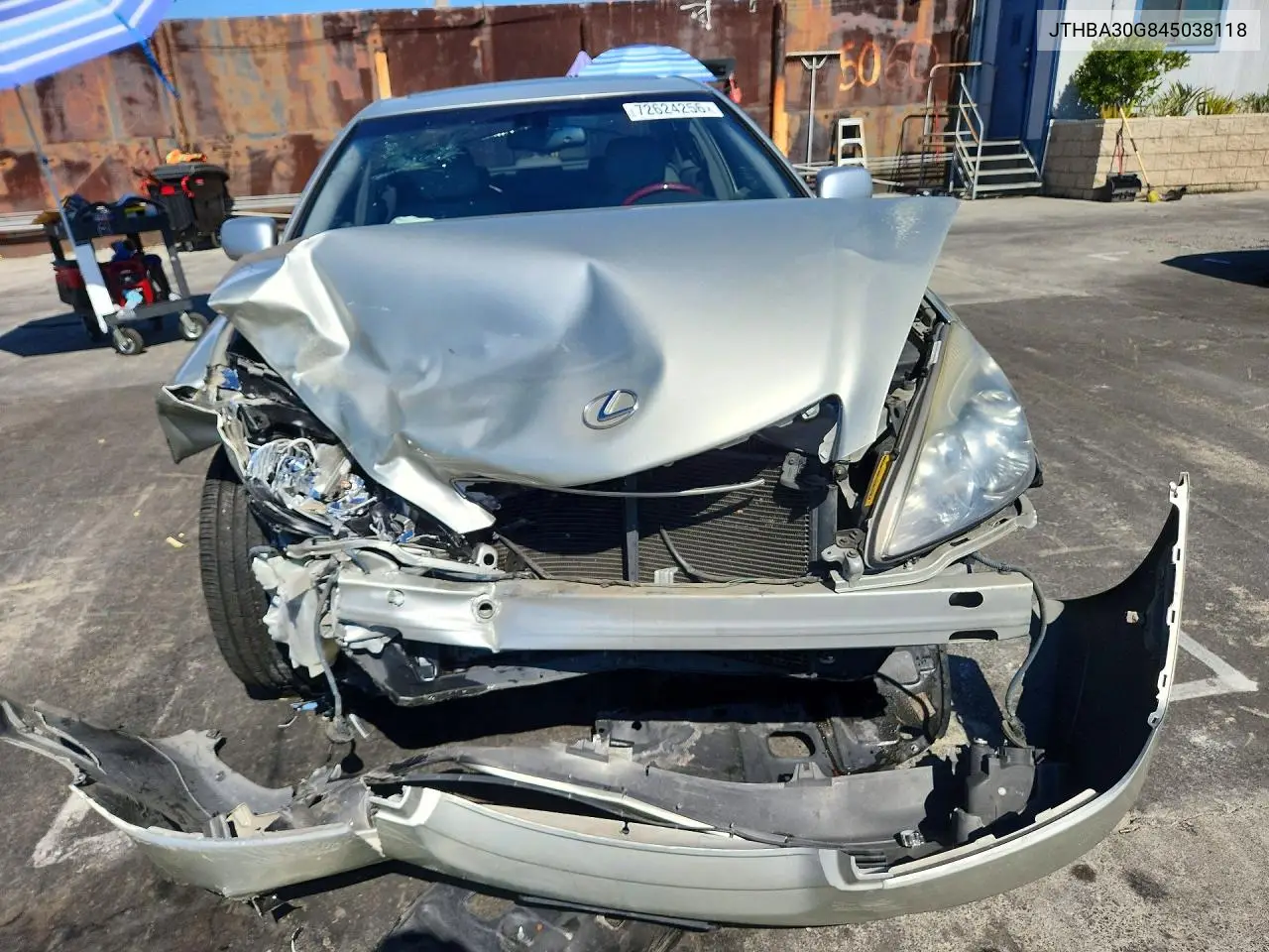 2004 LEXUS ES VIN JTHBA30G845038118 — фото 5