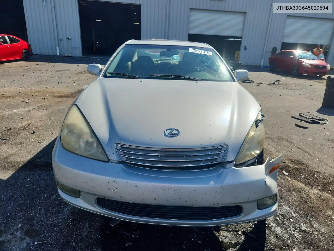 2004 LEXUS ES VIN JTHBA30G645029594 — фото 5