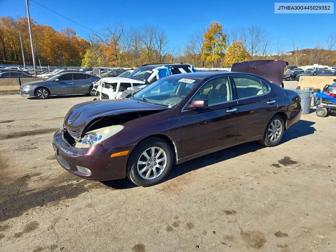 LEXUS ES 2004, VIN JTHBA30G445029352