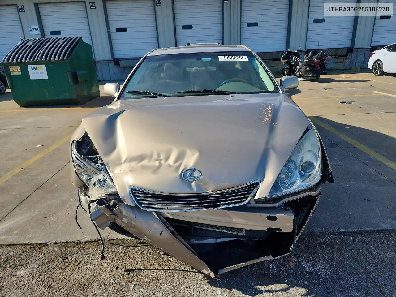 2005 LEXUS ES VIN JTHBA30G255106270 — фото 5