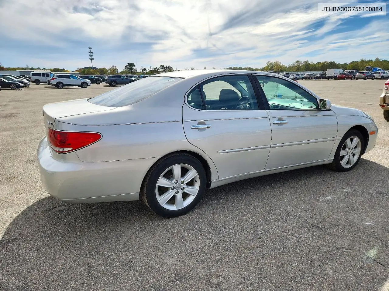 2005 LEXUS ES VIN JTHBA30G755100884 — фото 3