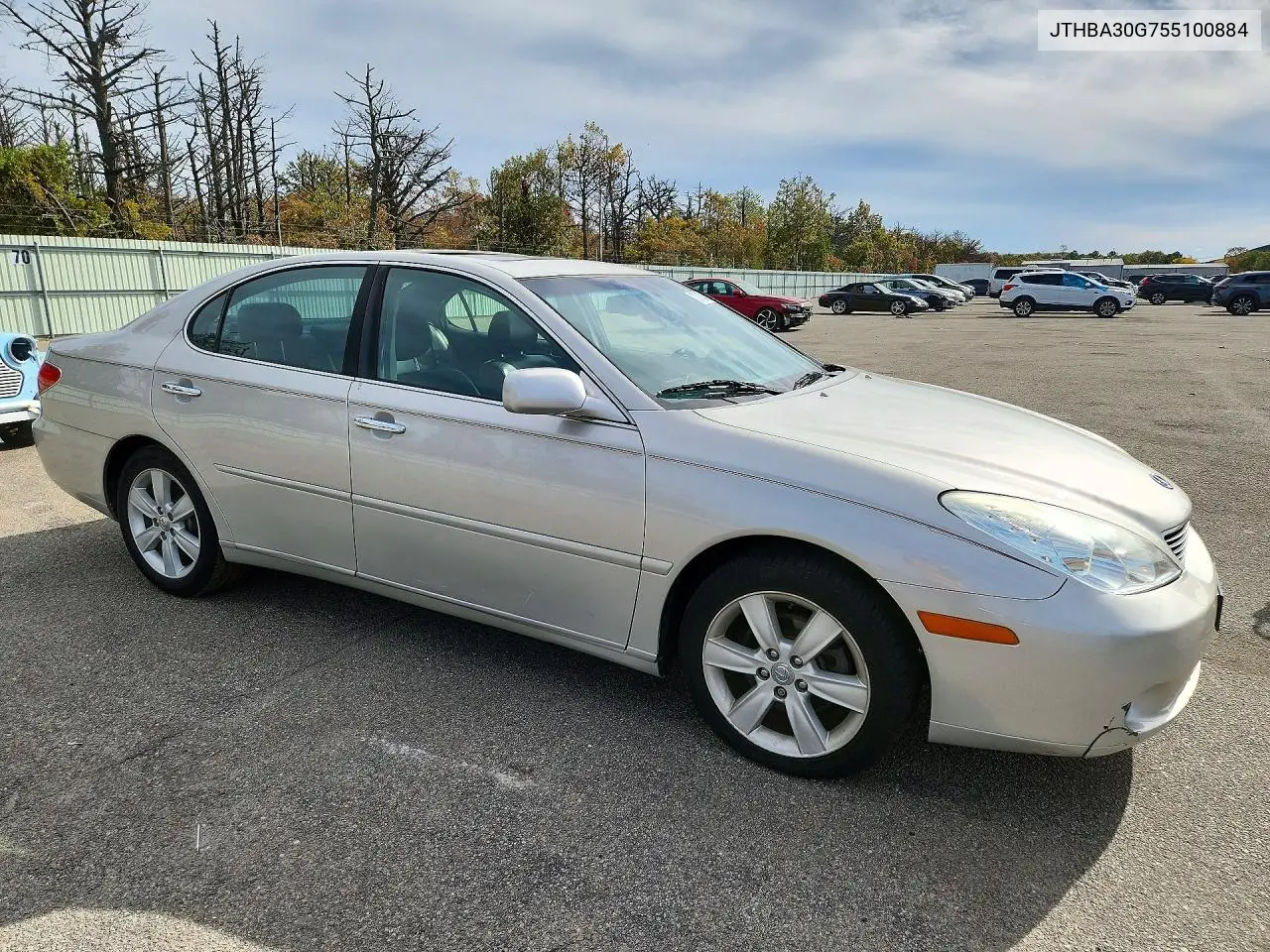 2005 LEXUS ES VIN JTHBA30G755100884 — фото 4