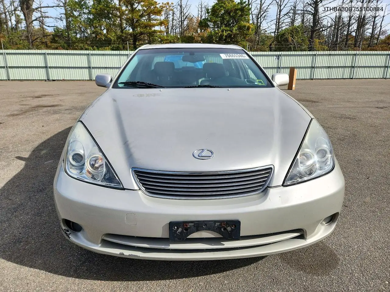 2005 LEXUS ES VIN JTHBA30G755100884 — фото 5
