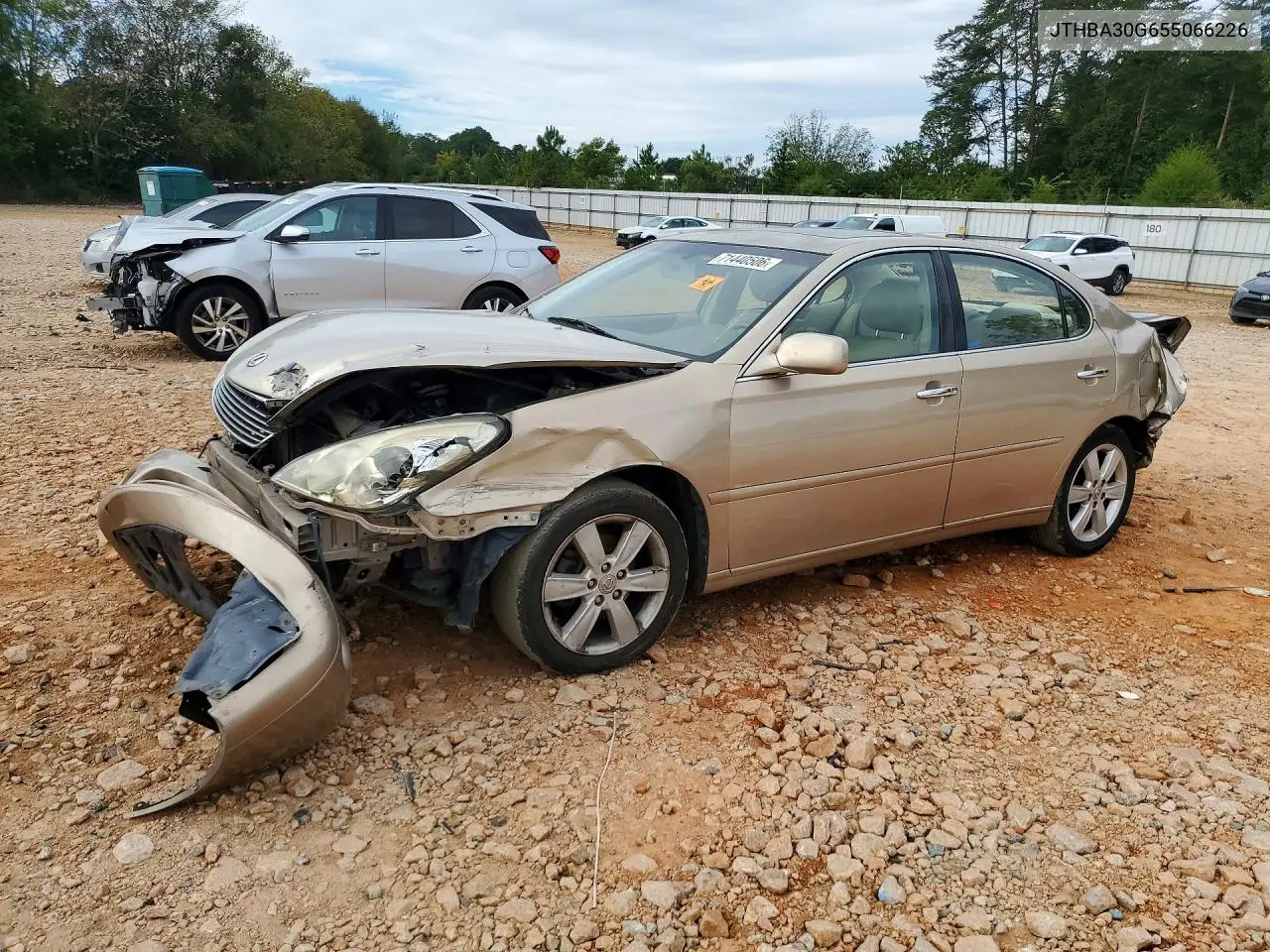 LEXUS ES 2005, VIN JTHBA30G655066226