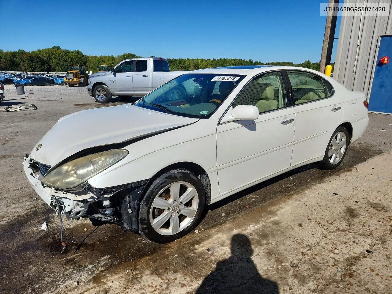 LEXUS ES 2005, VIN JTHBA30G955074420