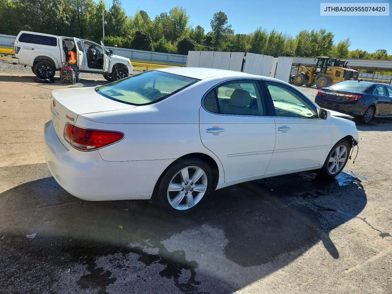 2005 LEXUS ES VIN JTHBA30G955074420 — фото 3