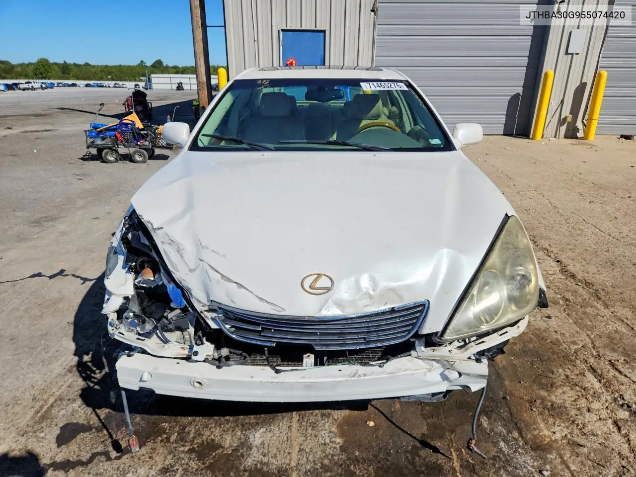 2005 LEXUS ES VIN JTHBA30G955074420 — фото 5