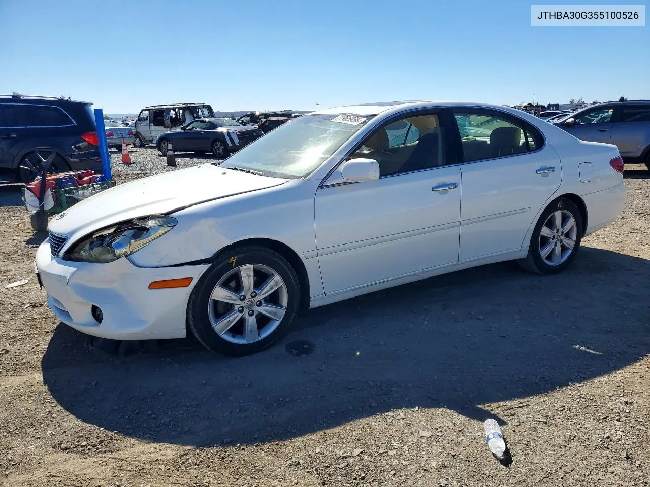 LEXUS ES 2005, VIN JTHBA30G355100526