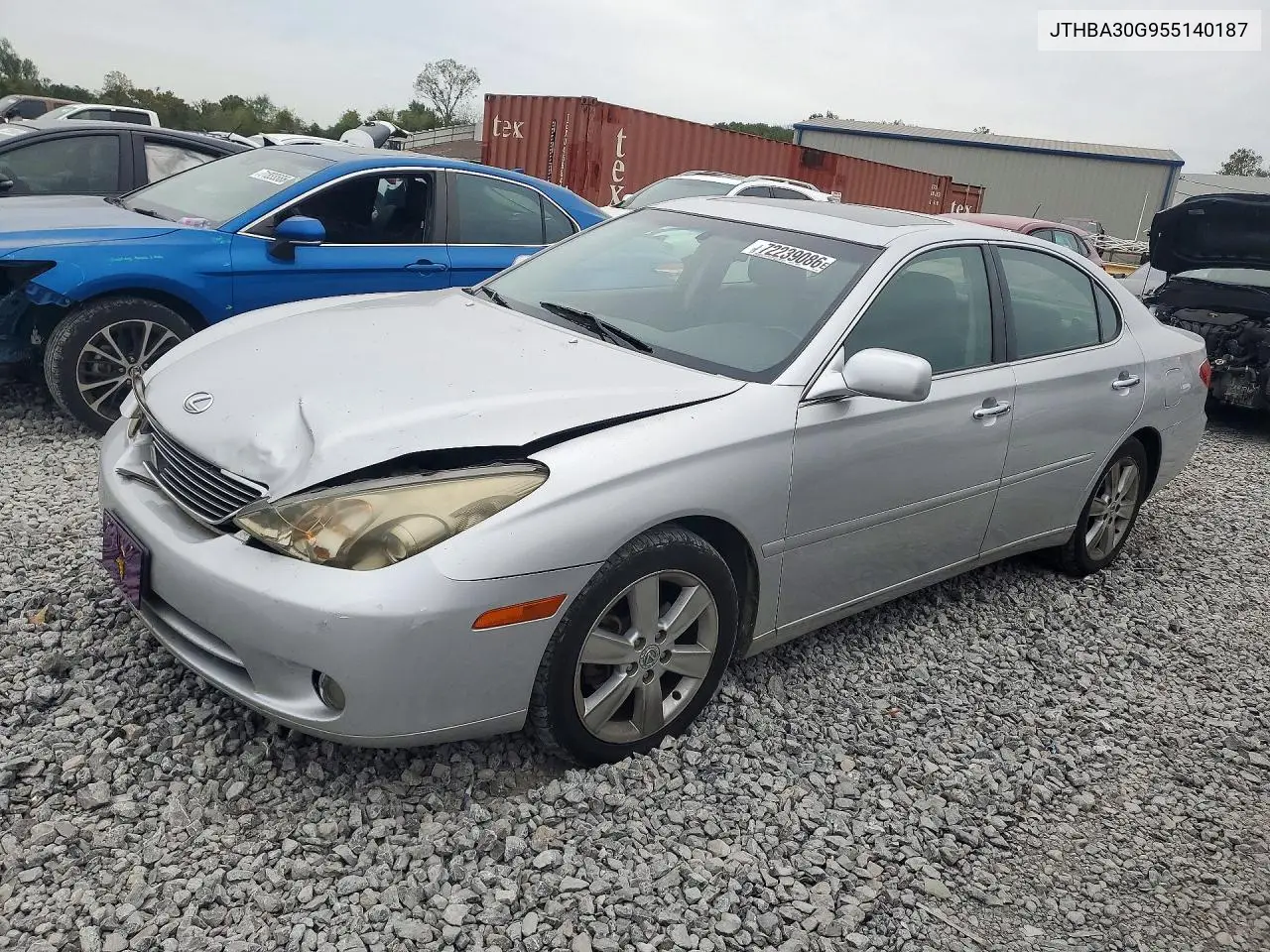 LEXUS ES 2005, VIN JTHBA30G955140187
