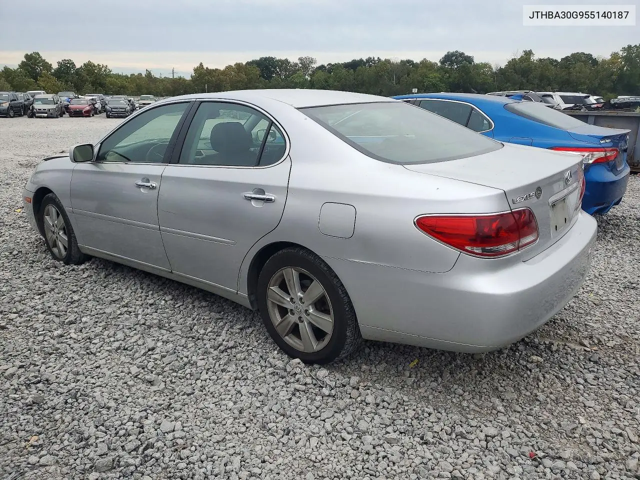 2005 LEXUS ES VIN JTHBA30G955140187 — фото 2