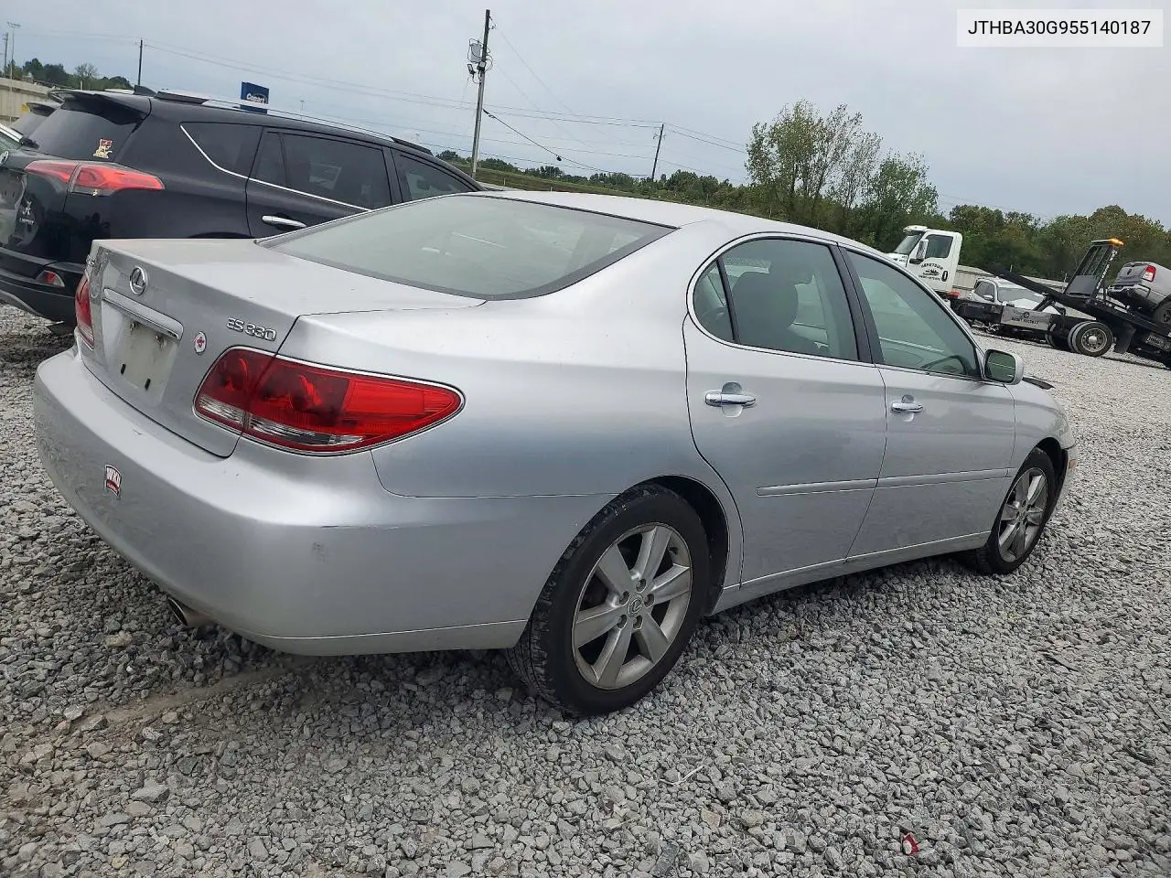 2005 LEXUS ES VIN JTHBA30G955140187 — фото 3