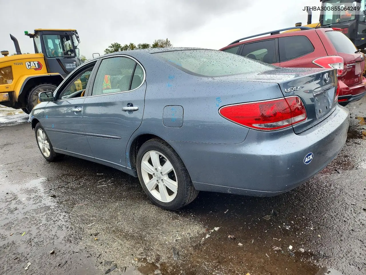 2005 LEXUS ES VIN JTHBA30G855064249 — фото 2