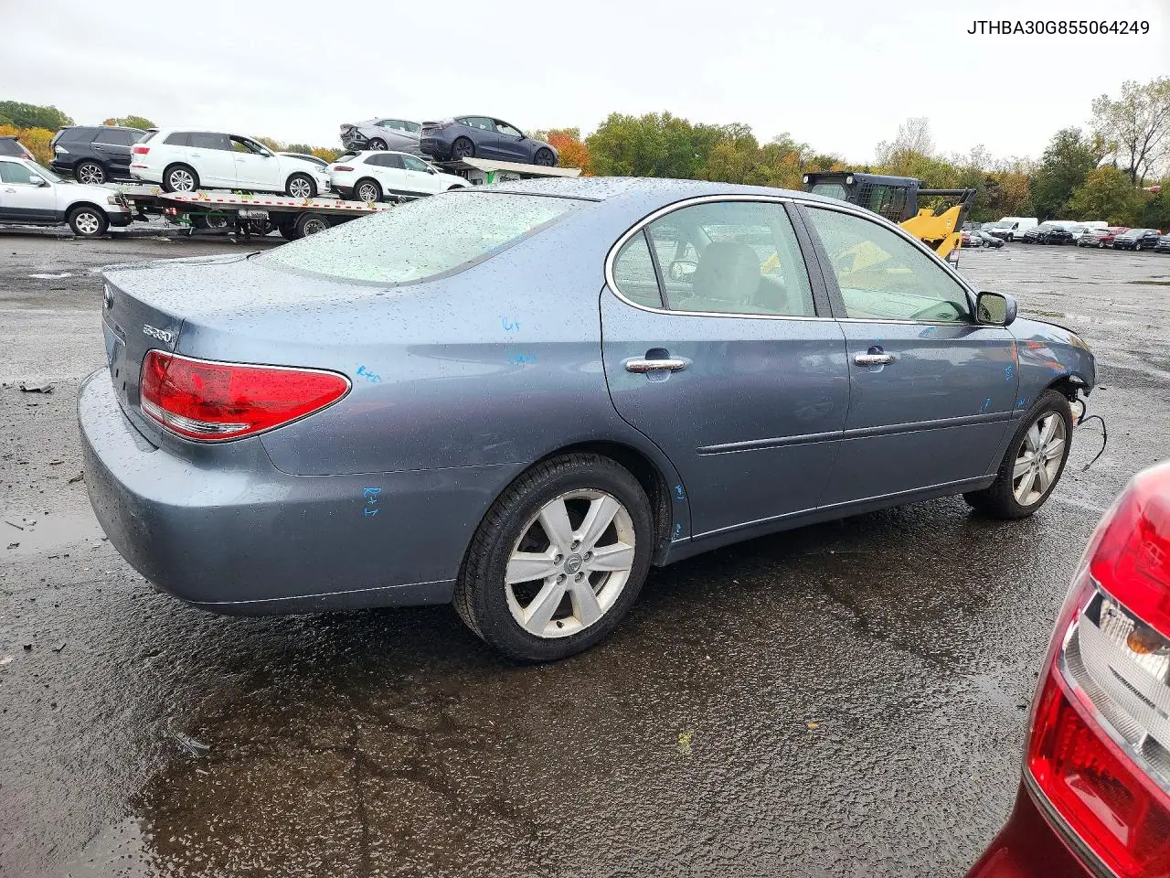 2005 LEXUS ES VIN JTHBA30G855064249 — фото 3