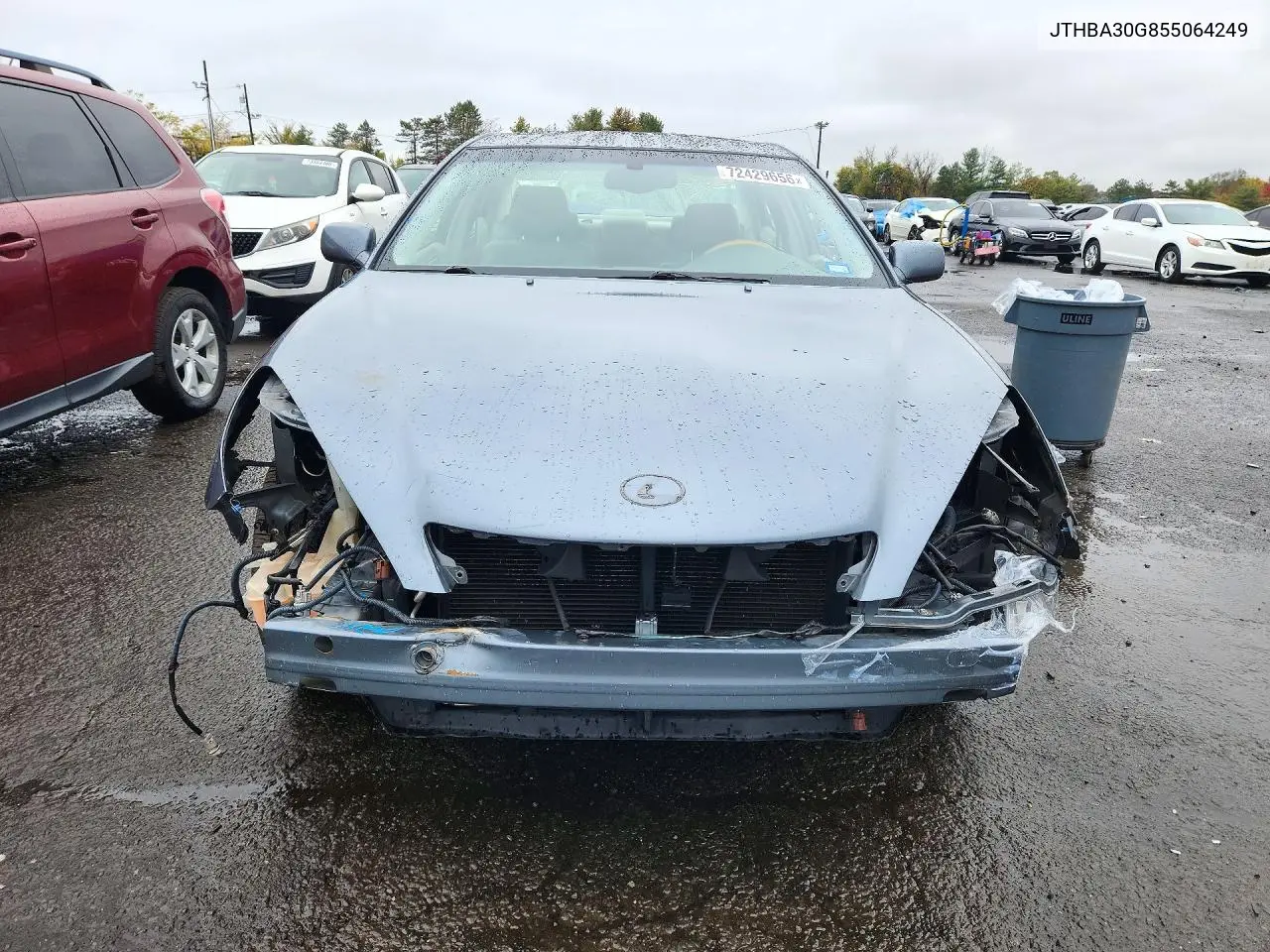 2005 LEXUS ES VIN JTHBA30G855064249 — фото 5