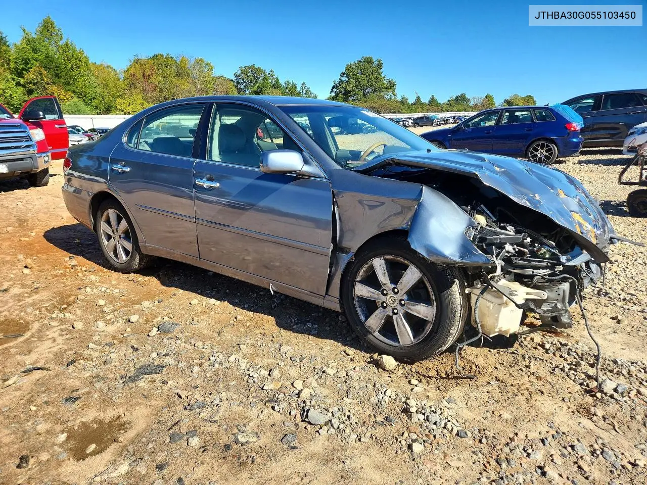 2005 LEXUS ES VIN JTHBA30G055103450 — фото 4