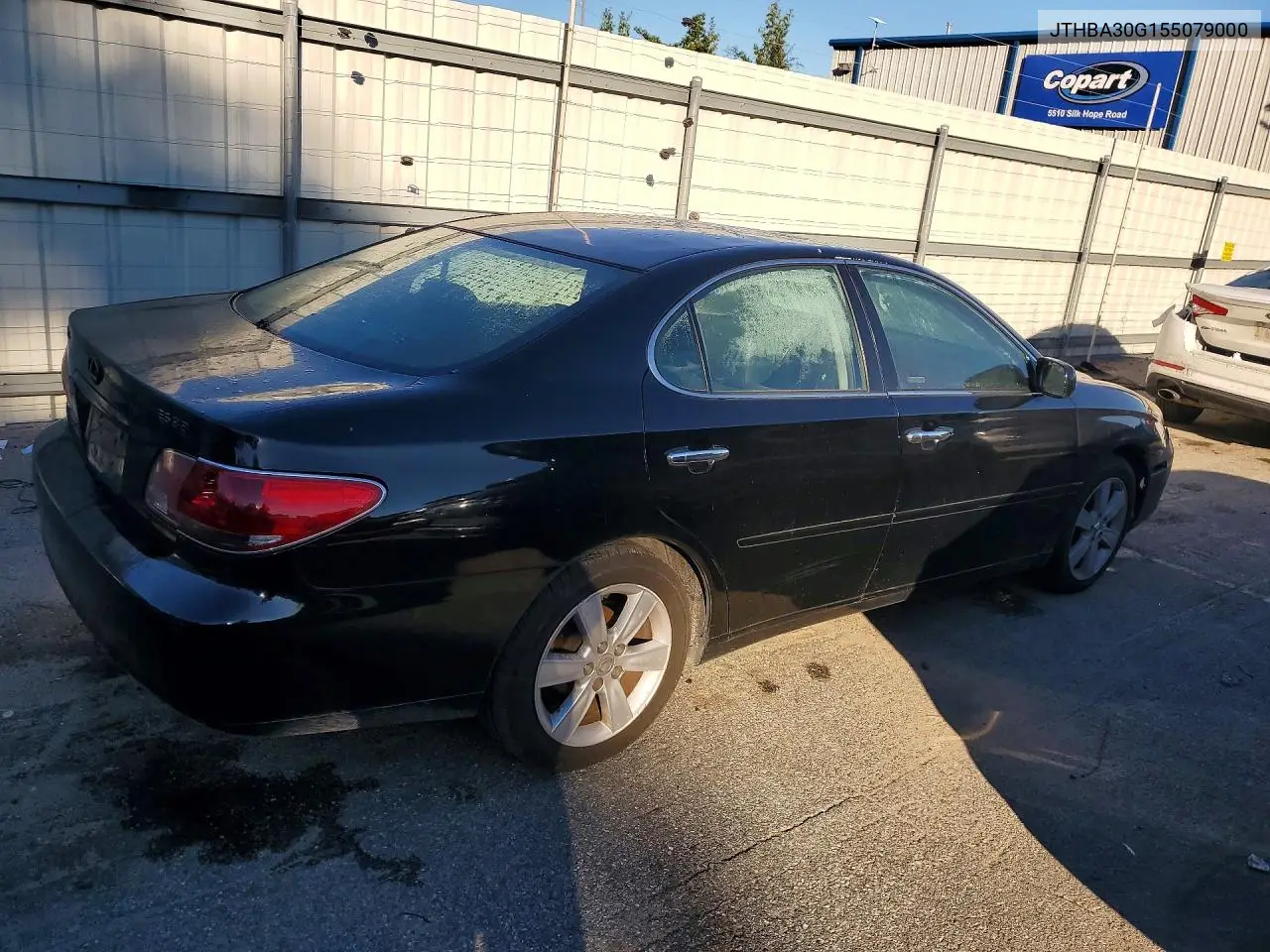 2005 LEXUS ES VIN JTHBA30G155079000 — фото 3