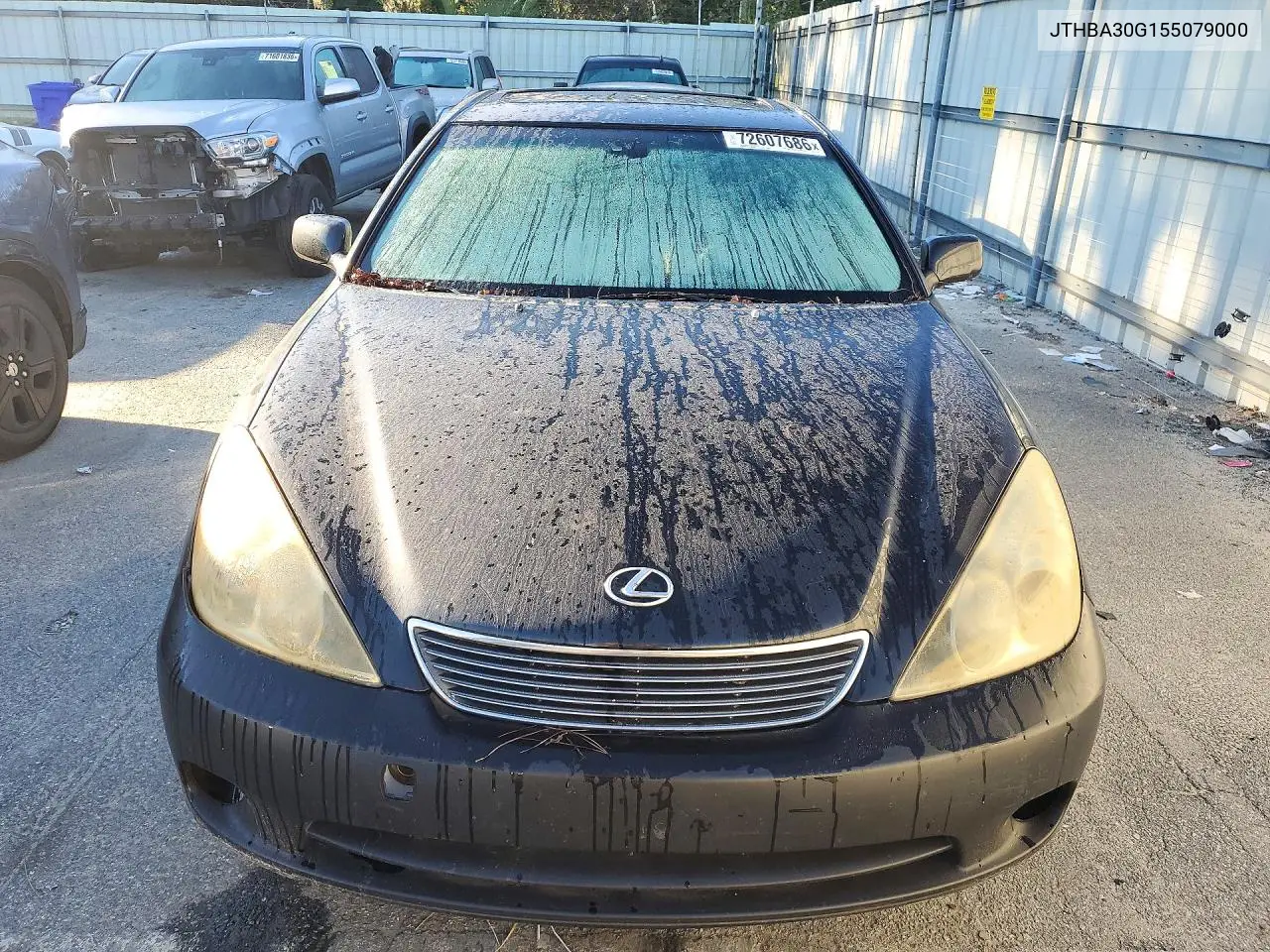 2005 LEXUS ES VIN JTHBA30G155079000 — фото 5