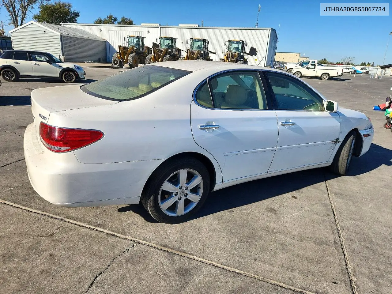 2005 LEXUS ES VIN JTHBA30G855067734 — фото 3