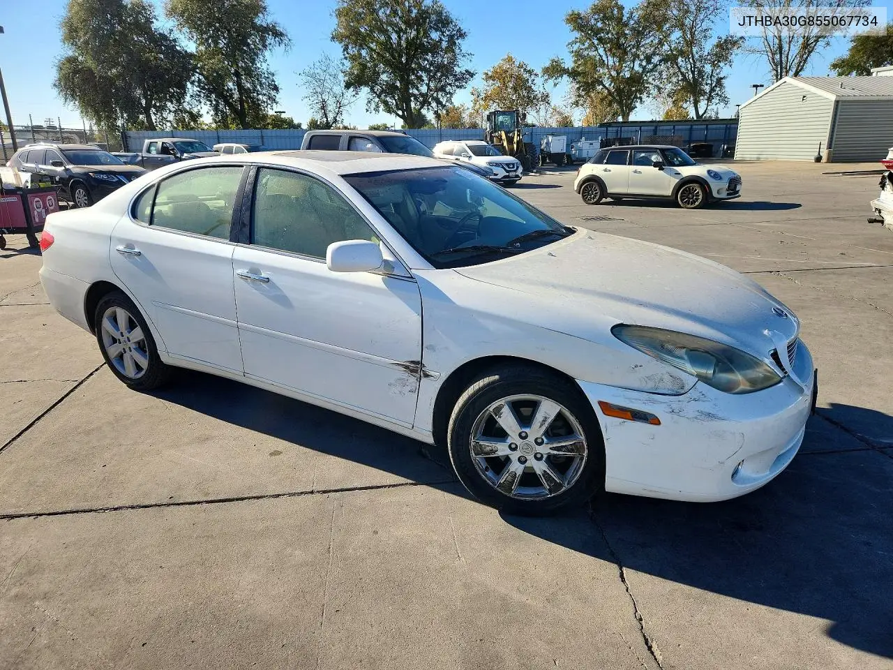 2005 LEXUS ES VIN JTHBA30G855067734 — фото 4