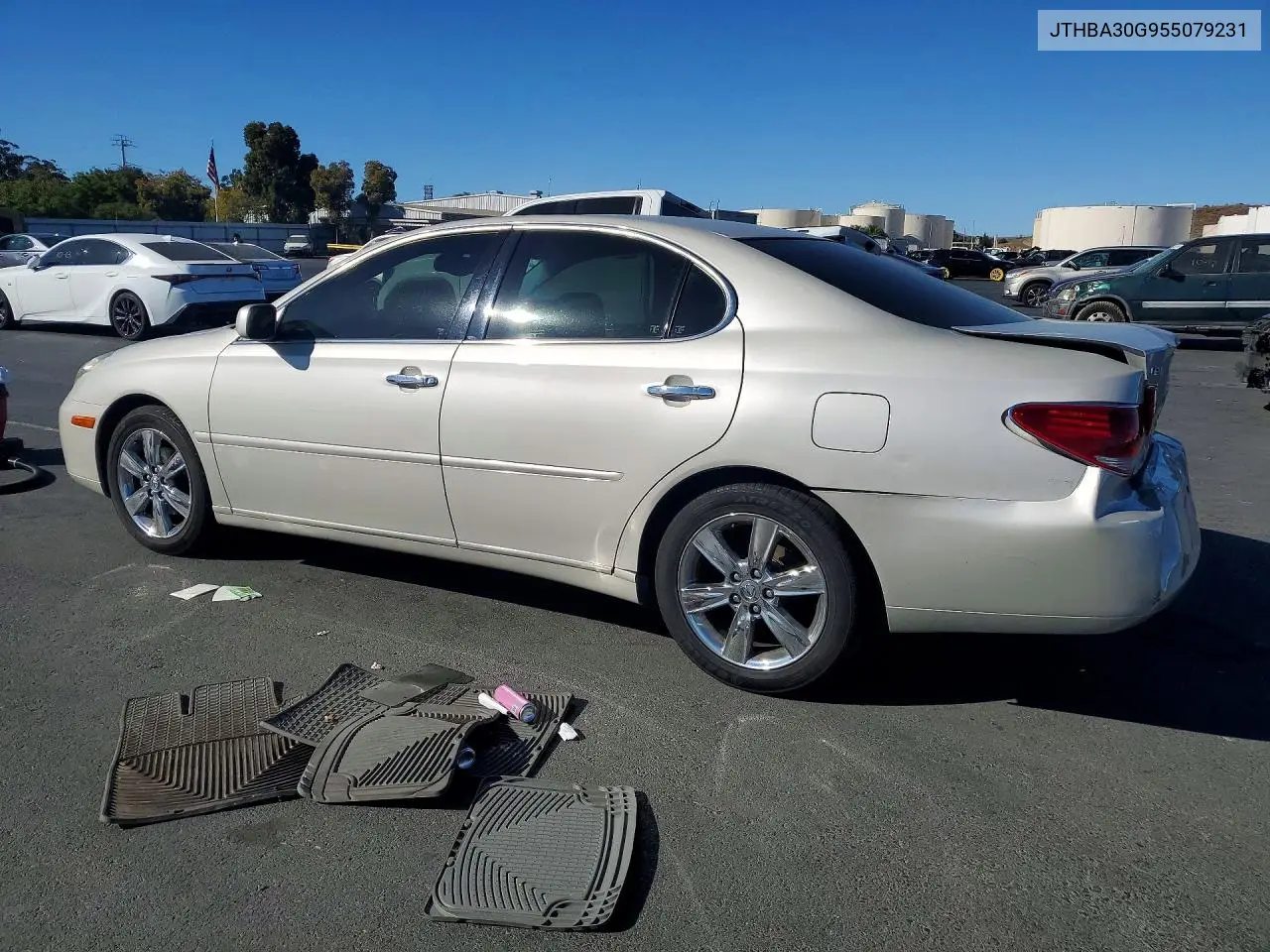 2005 LEXUS ES VIN JTHBA30G955079231 — фото 2