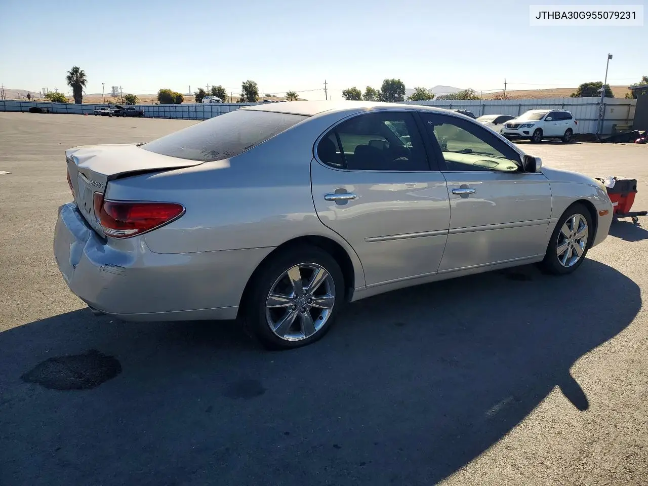 2005 LEXUS ES VIN JTHBA30G955079231 — фото 3