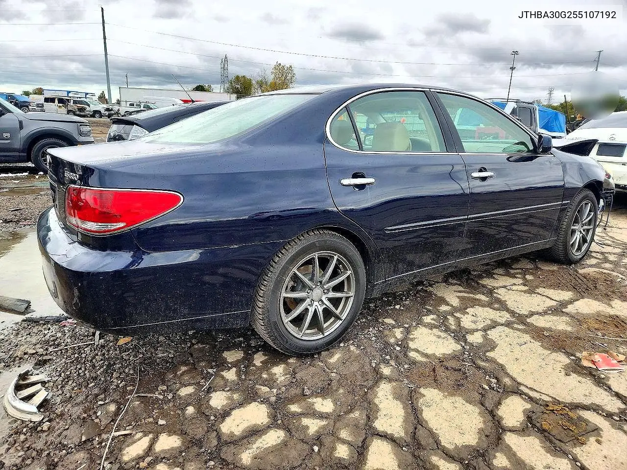 2005 LEXUS ES VIN JTHBA30G255107192 — фото 3