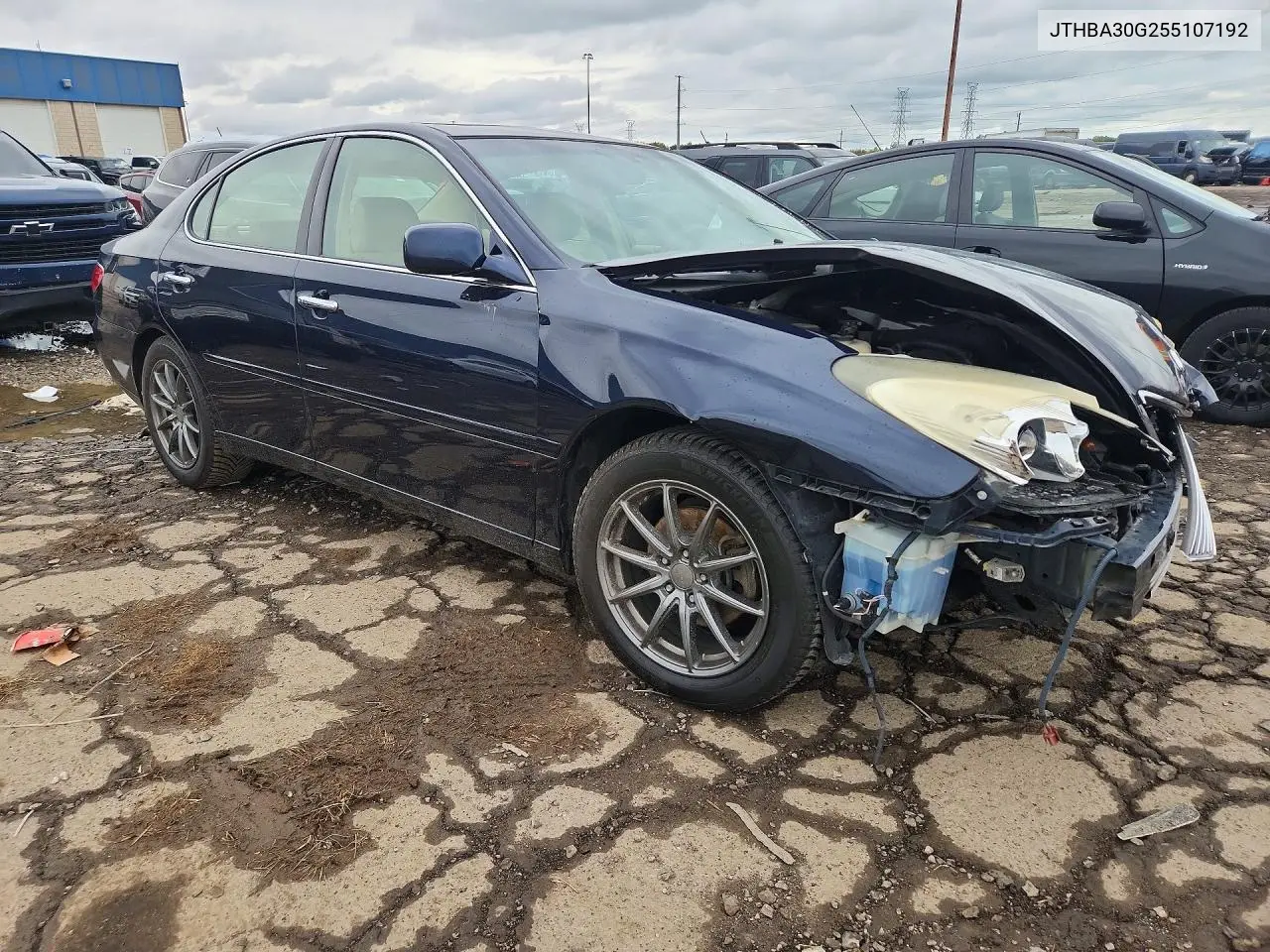 2005 LEXUS ES VIN JTHBA30G255107192 — фото 4