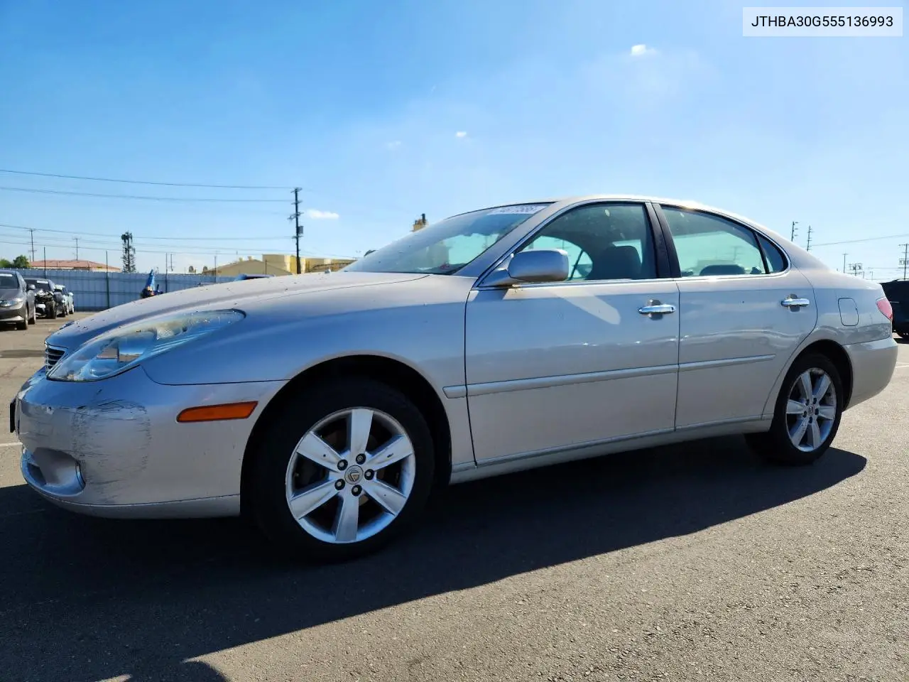 LEXUS ES 2005, VIN JTHBA30G555136993