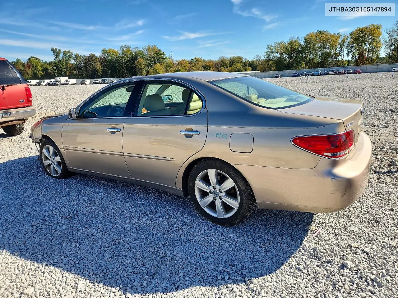 2006 LEXUS ES VIN JTHBA30G165147894 — фото 2