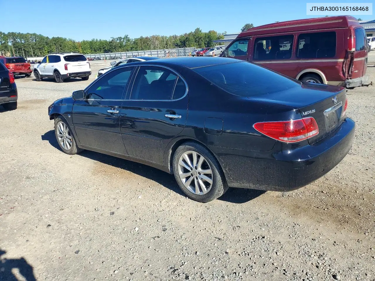 2006 LEXUS ES VIN JTHBA30G165168468 — фото 2