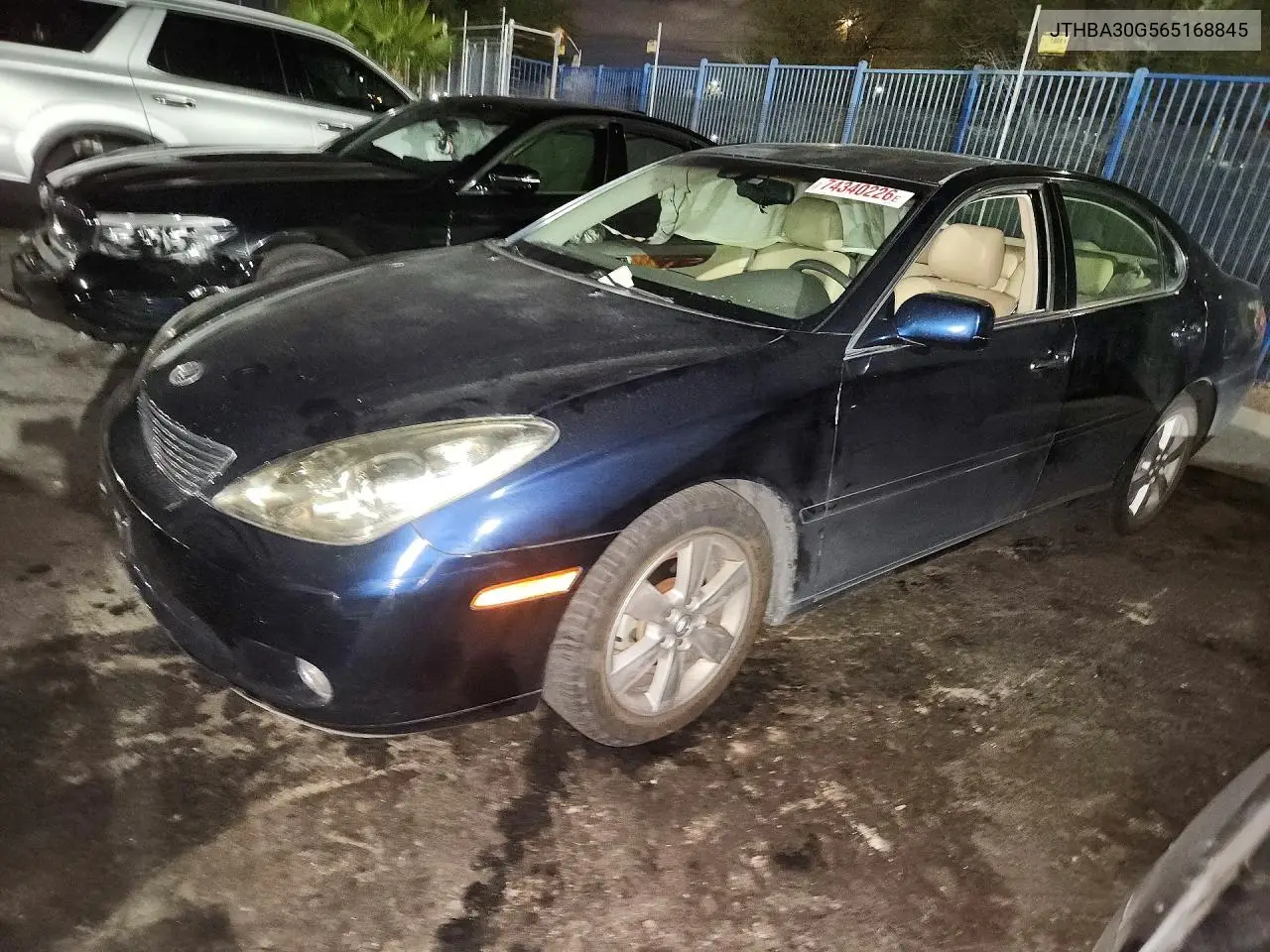 LEXUS ES 2006, VIN JTHBA30G565168845