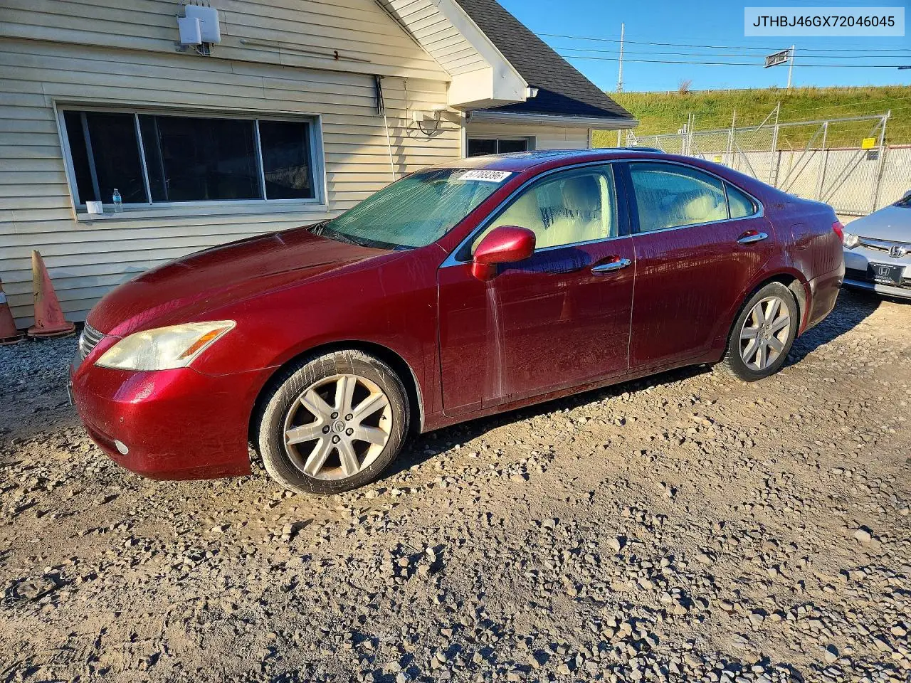 LEXUS ES 2007, VIN JTHBJ46GX72046045