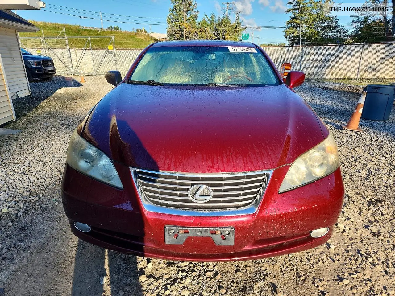 2007 LEXUS ES VIN JTHBJ46GX72046045 — фото 5