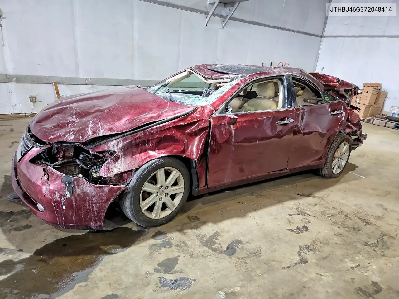 LEXUS ES 2007, VIN JTHBJ46G372048414